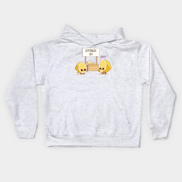 Lemonade Stand Kids Hoodie by Naolito